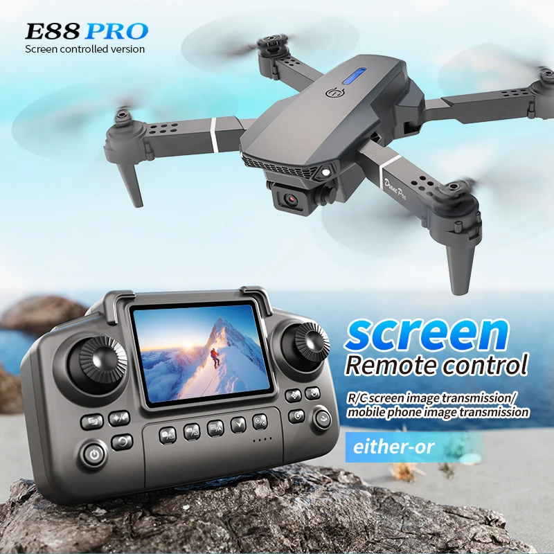 Drone Camera Mount - Dron profesional E88 PRO con pantalla