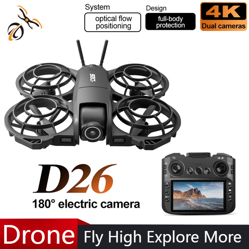 Drone Camera Night Vision - Dron D26 4K Aéreo HD 180