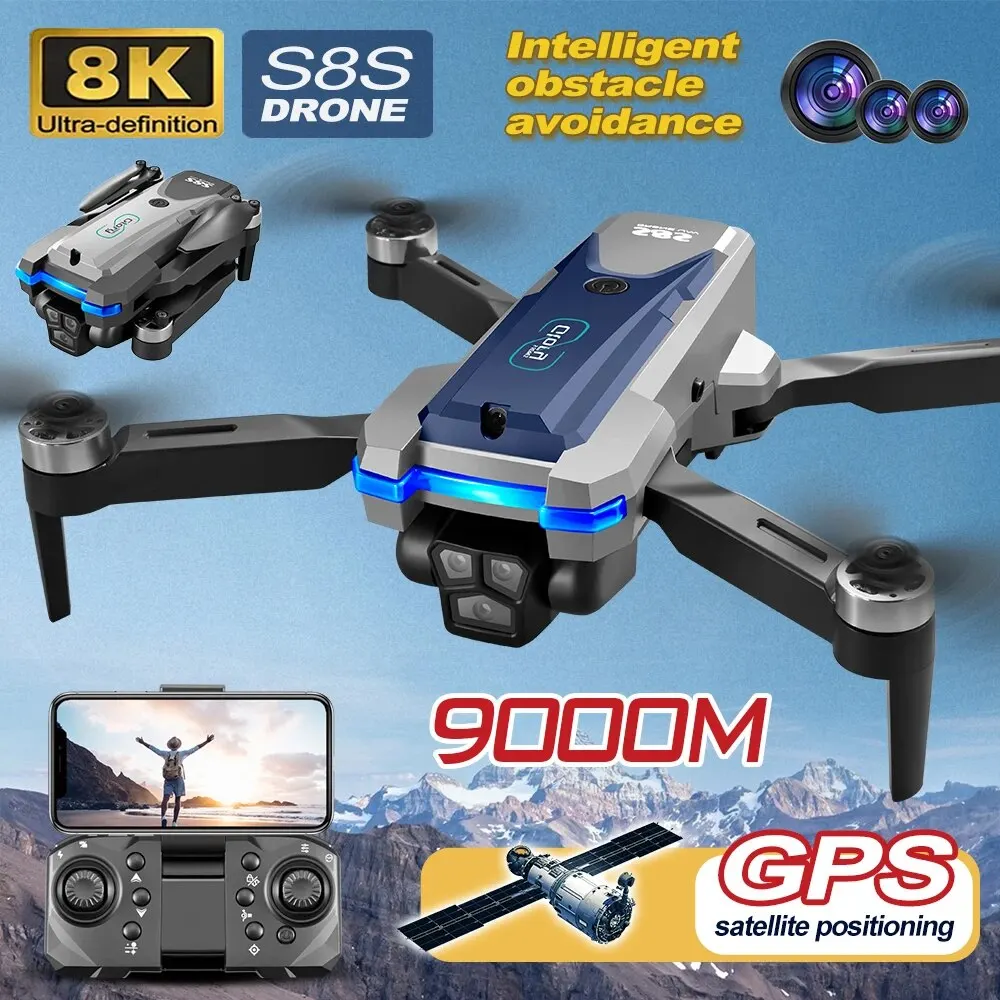 Drone Camera Mount - Dron plegable S8S con GPS, 5G,