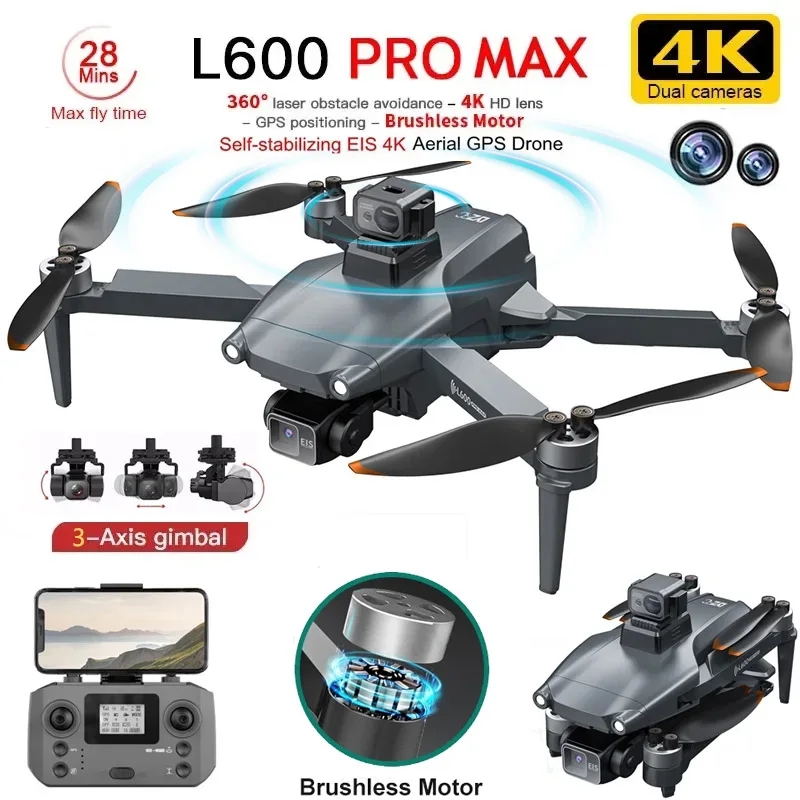 L600 PRO MAX GPS Drone profesi - Drone Camera Wide Angle reseña y precio