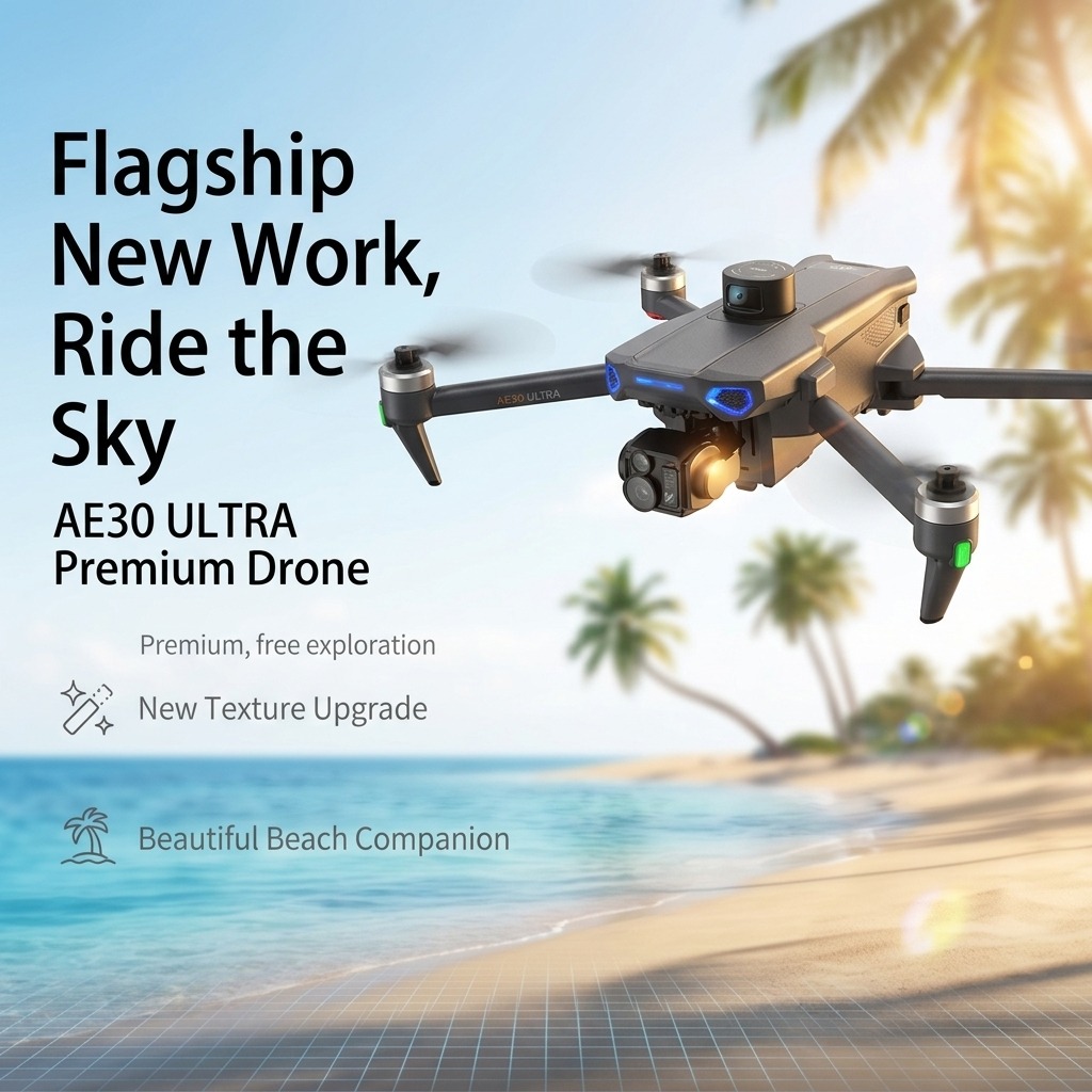 NUEVO Dron AE30 Ultra GPS con  - Drone Camera With Gimbal reseña y precio